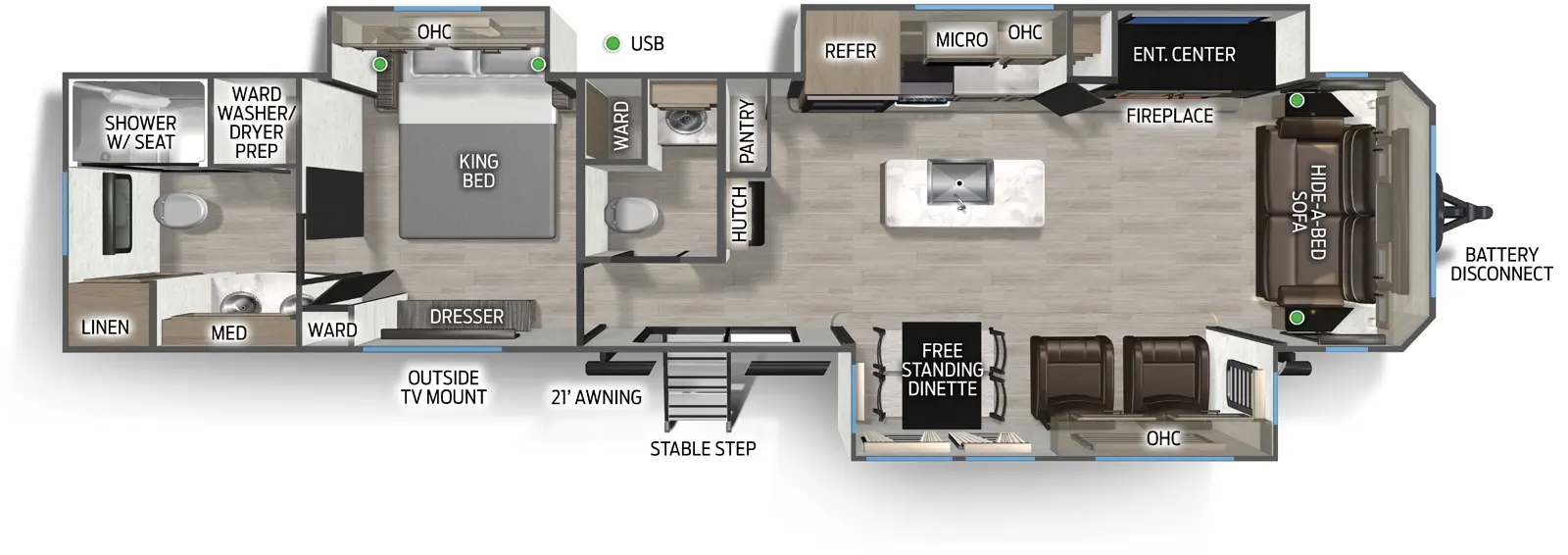 Cherokee Black Label 39NABL Floorplan